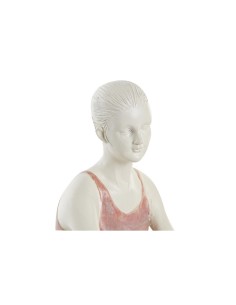 Figurine Décorative DKD Home Decor Romantique Danseuse Classique 16 x 11 x 17 cm (2 Unités) 2