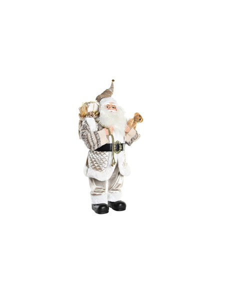 Décoration DKD Home Decor Père Noël Gris PVC 45 x 34 x 80 cm