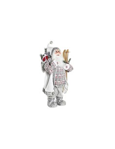 Décoration DKD Home Decor Père Noël Blanc Rouge Gris PVC 45 x 34 x 83 cm