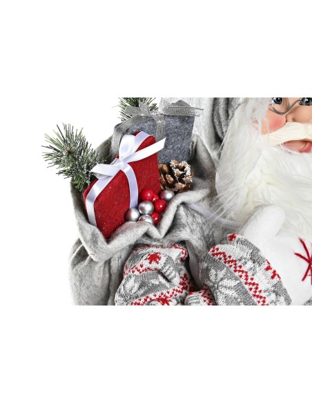Décoration DKD Home Decor Père Noël Blanc Rouge Gris PVC 45 x 34 x 83 cm