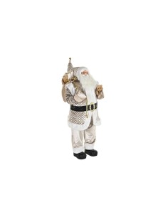 Décoration DKD Home Decor Père Noël Gris PVC 60 x 50 x 124 cm