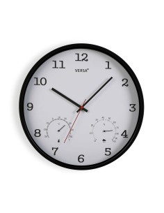 Horloge Murale Versa Blanc Plastique 4,3 x 35,5 x 35,5 cm