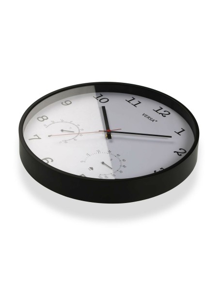 Horloge Murale Versa Blanc Plastique 4,3 x 35,5 x 35,5 cm