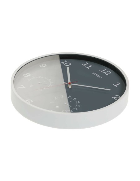 Horloge Murale Versa Gris Plastique (4,3 x 35,5 x 35,5 cm)