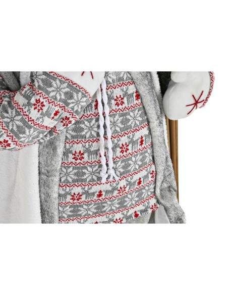 Décorations de Noël DKD Home Decor Père Noël Gris PVC Bois 60 x 50 x 124 cm