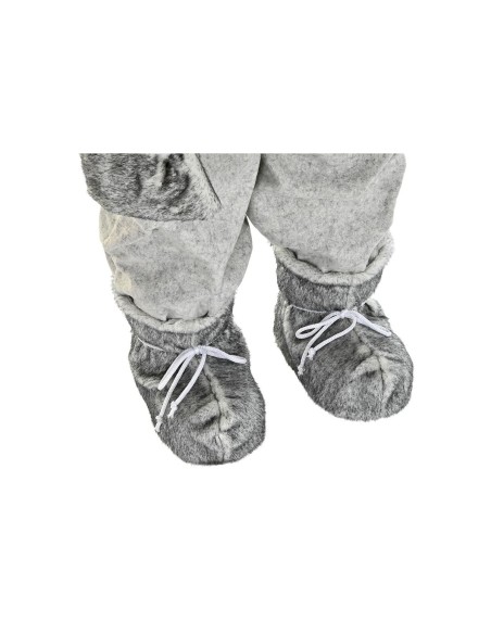 Décorations de Noël DKD Home Decor Père Noël Gris PVC Bois 60 x 50 x 124 cm