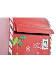 Boîte aux lettres DKD Home Decor Blanc Rouge Métal 29 x 24 x 52 cm 2