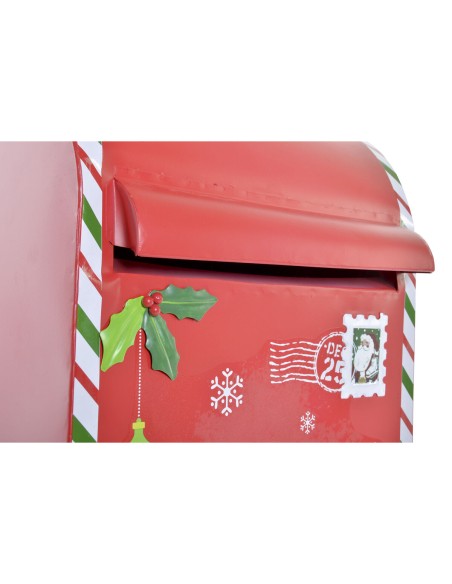 Boîte aux lettres DKD Home Decor Blanc Rouge Métal 29 x 24 x 52 cm