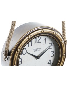 Horloge Murale DKD Home Decor 28,5 x 8 x 50 cm Verre Fer Vintage (2 Unités) 2