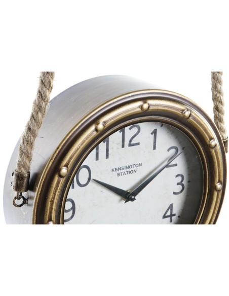 Horloge Murale DKD Home Decor 28,5 x 8 x 50 cm Verre Fer Vintage (2 Unités)