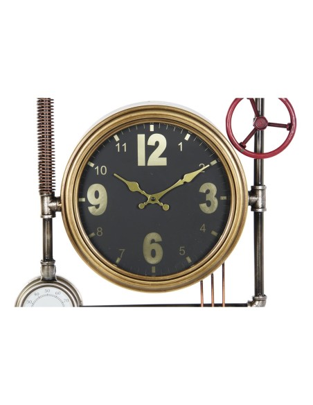 Horloge Murale DKD Home Decor Vannes Verre Doré Fer (50,5 x 12 x 73 cm)