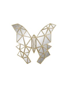 Figurine Décorative DKD Home Decor 29,5 x 4 x 28,5 cm Doré Papillon