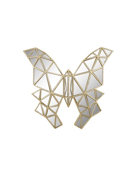 Figurine Décorative DKD Home Decor 29,5 x 4 x 28,5 cm Doré Papillon