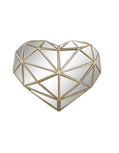 Figurine Décorative DKD Home Decor 26 x 5 x 21 cm Coeur Doré