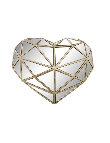 Figurine Décorative DKD Home Decor 26 x 5 x 21 cm Coeur Doré