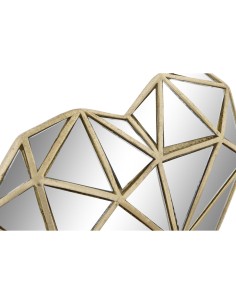 Figurine Décorative DKD Home Decor 26 x 5 x 21 cm Coeur Doré 2