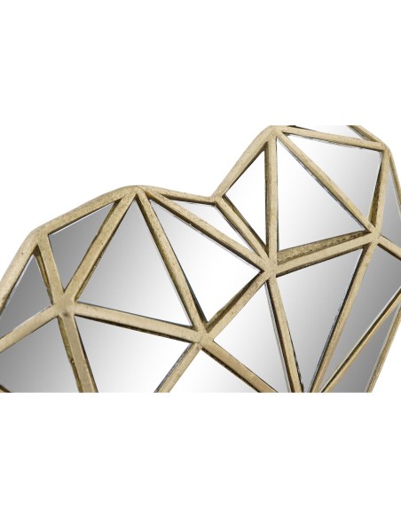 Figurine Décorative DKD Home Decor 26 x 5 x 21 cm Coeur Doré