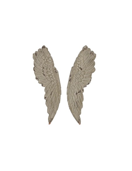 Décoration murale DKD Home Decor Gris Résine Ailes (62 x 8 x 106 cm)