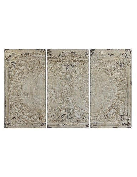Décoration murale DKD Home Decor Beige Néoclassique 178 x 4 x 112 cm (3 Pièces)