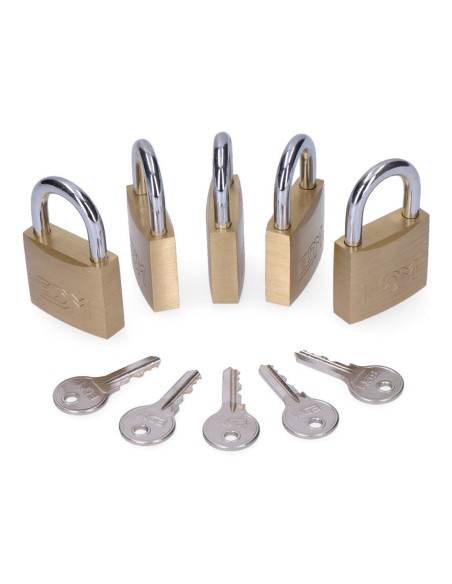 Verrouillage des clés EDM 85245 Laiton 40 x 23 mm (5 Unités)
