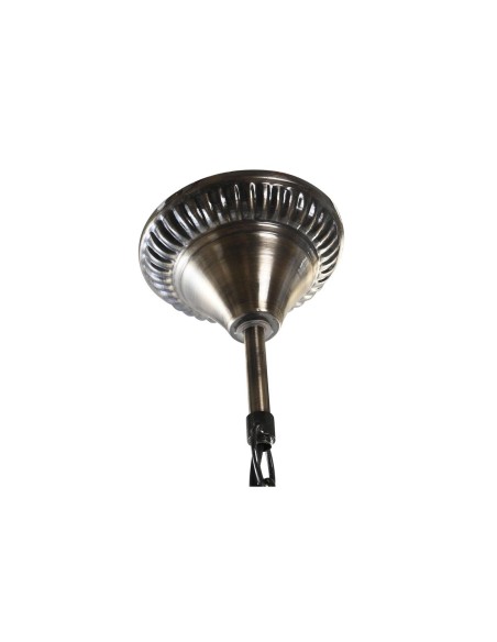 Suspension DKD Home Decor Blanc Métal Verre 25 W 23 x 23 x 33 cm