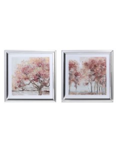 Cadre DKD Home Decor 69 x 2,5 x 69 cm Arbres Traditionnel (2 Unités)