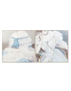 Cadre DKD Home Decor Femme Traditionnel 102 x 4,5 x 102 cm (2 Unités)