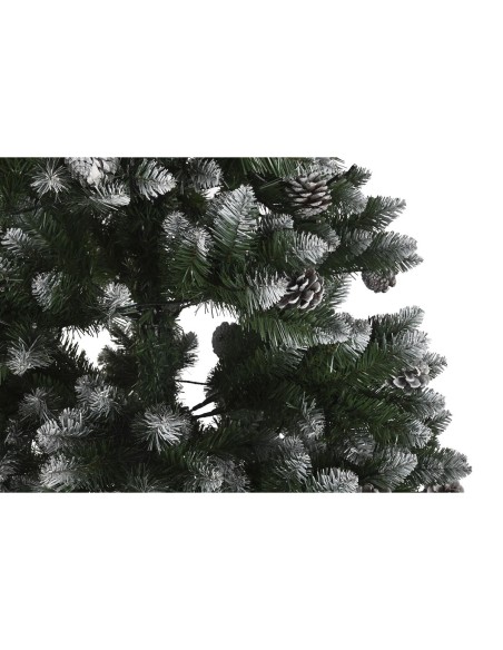 Sapin de Noël DKD Home Decor Lumière LED Vert Métal Polyéthylène 130 x 130 x 218 cm