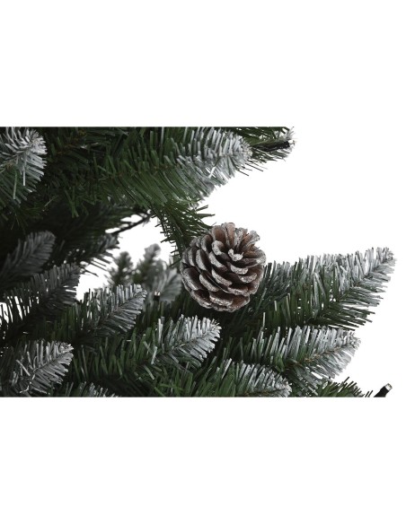 Sapin de Noël DKD Home Decor Lumière LED Vert Métal Polyéthylène 130 x 130 x 218 cm
