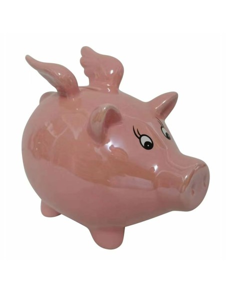 Tirelire DKD Home Decor Dolomite Enfant Moderne Cochon Iridescent 16,5 x 11,5 x 15 cm