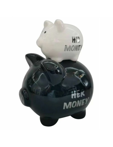 Tirelire DKD Home Decor Dolomite Enfant Moderne Cochon 15 x 13 x 21 cm