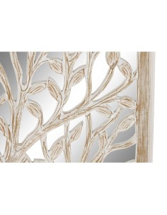 Décoration murale DKD Home Decor Miroir Arbre Blanc Bois MDF (45 x 2,5 x 65 cm) 2