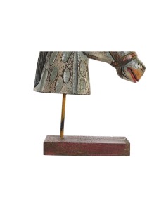 Figurine Décorative DKD Home Decor Cheval Fer Bois de manguier (24 x 12 x 35 cm) 2