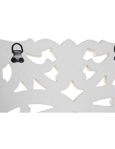 Décoration murale DKD Home Decor Miroir Blanc Bois MDF (90 x 1,5 x 90 cm) 2