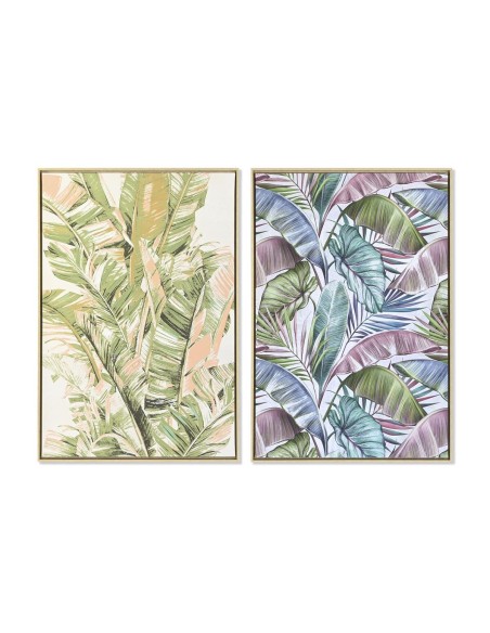 Cadre DKD Home Decor 84 x 4,5 x 123 cm Palmiers Tropical (2 Unités)