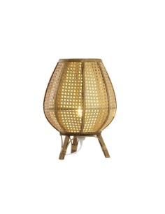 Lampe de bureau DKD Home Decor Marron Rotin 50 W (29 x 29 x 40 cm) 2