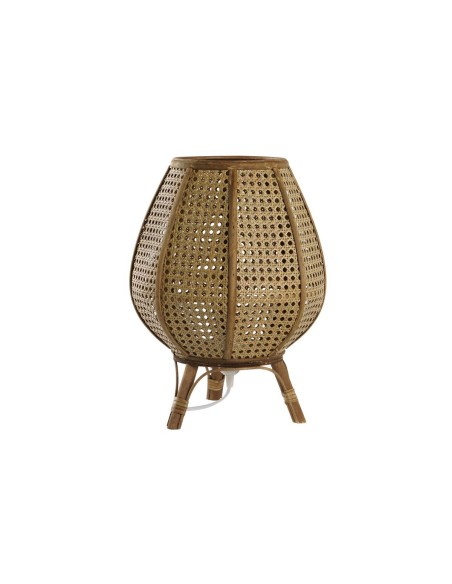 Lampe de bureau DKD Home Decor Marron Rotin 50 W (29 x 29 x 40 cm)