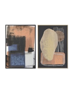 Cadre DKD Home Decor Abstrait Urbaine 83 x 4,5 x 123 cm 84 x 4,5 x 123 cm (2 Unités)