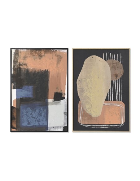 Cadre DKD Home Decor Abstrait Urbaine 83 x 4,5 x 123 cm 84 x 4,5 x 123 cm (2 Unités)