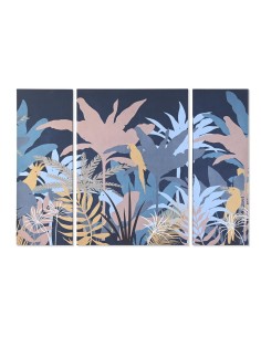 Jeu de 3 tableaux DKD Home Decor Colonial (140 x 3,8 x 100 cm)