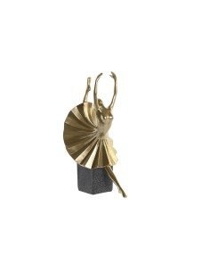 Figurine Décorative DKD Home Decor Noir Doré Résine Moderne (20 x 16 x 33,5 cm)