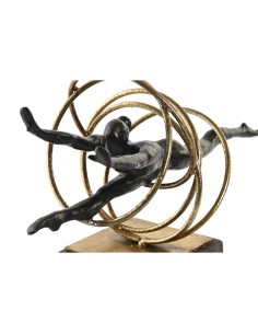 Figurine Décorative DKD Home Decor Noir Doré Métal Résine Moderne (36 x 14 x 29,5 cm) 2