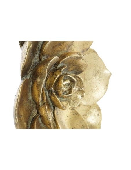 Décoration murale DKD Home Decor Doré Fleur 19,5 x 5,5 x 19,5 cm