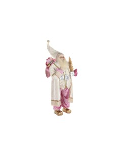 Décorations de Noël DKD Home Decor Gris Rose PVC Bois 60 x 50 x 124 cm