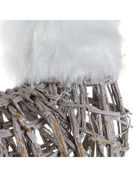 Décorations de Noël DKD Home Decor Blanc Renne 33 x 14 x 60 cm