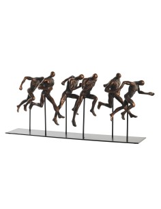 Figurine Décorative DKD Home Decor Métal Cuivre Résine Moderne (43 x 11,5 x 19 cm)