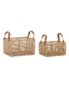 Set de basket DKD Home Decor Métal Corde Boho (36 x 27 x 33 cm) (36 x 27 x 20 cm)