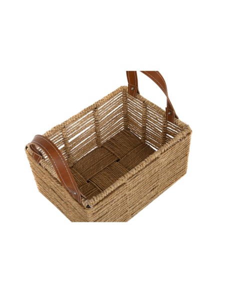 Set de basket DKD Home Decor Métal Corde Boho (36 x 27 x 33 cm) (36 x 27 x 20 cm)