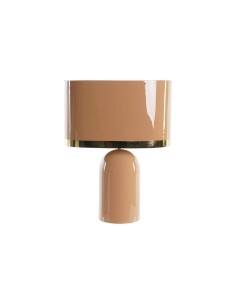 Lampe de bureau DKD Home Decor Rose Doré Métal Fer 50 W (37 x 21 x 52 cm)