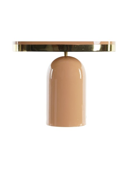 Lampe de bureau DKD Home Decor Rose Doré Métal Fer 50 W (37 x 21 x 52 cm)